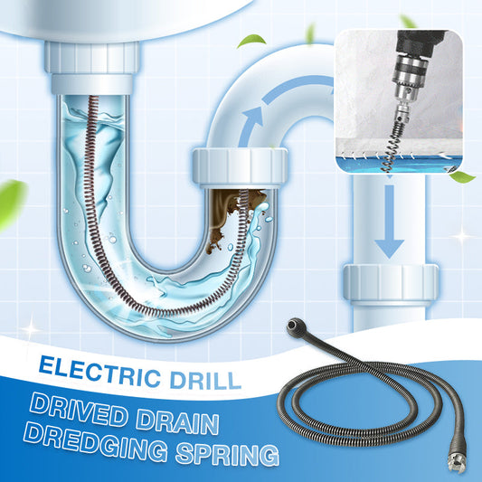 🔥Electric Drill- Drived Drain Dredging Spring