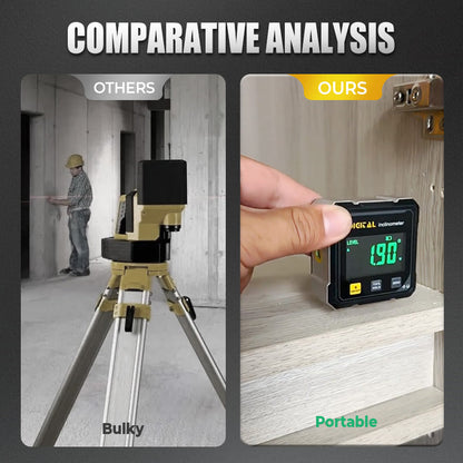 ✨ Four-sided Magnetic Digital Angle Measuring Tool — High-Precision Laser Level! ✨