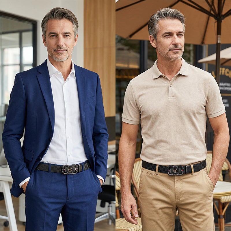 ✨ Men's Automatic Buckle Belt — Refined Style + Effortless Comfort! ✨