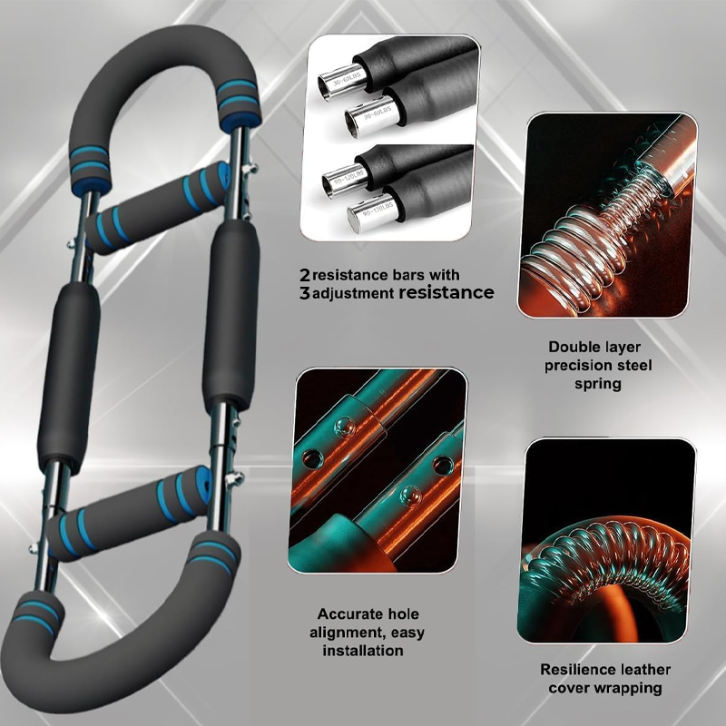 ✨ Adjustable U-Shaped Spring Arm Trainer — Three-in-One Full-Body Resistance Training! ✨