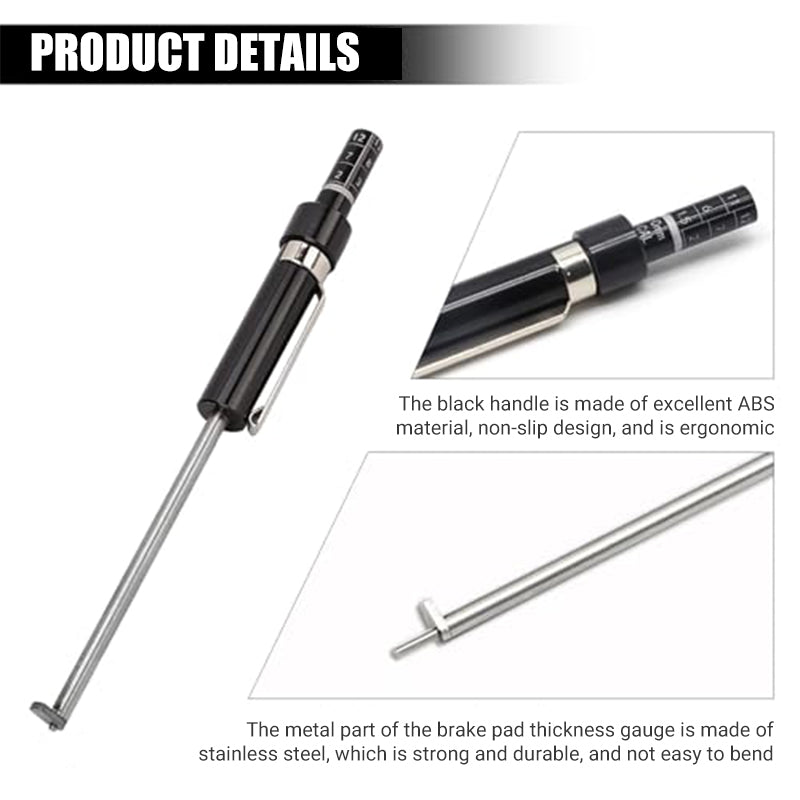 ✨ Brake Pad Thickness Gauge — Quickly Inspect Brakes (No Wheel Removal Required!) ✨