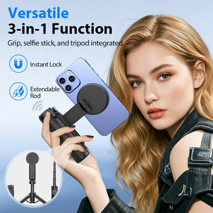 ✨ 3-in-1 Magnetic Selfie Stick Tripod — Professional-Grade Shooting Experience! ✨