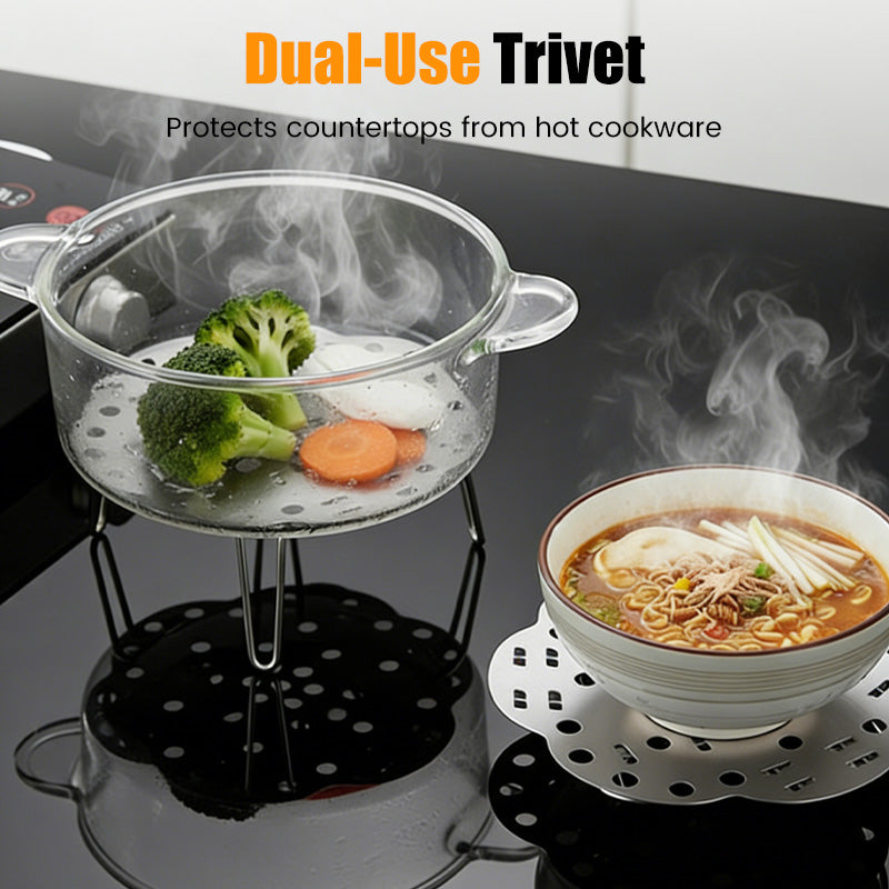 🎁Collapsible Steamer Basket & Trivet