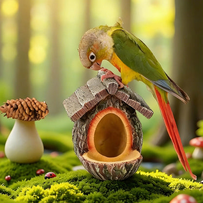 🔥50% OFF! 🐦 2026 New Arrivals – Outdoor Bird Feeder with Realistic Tree Stump Design | Garden Decor & Wildlife Sanctuary in One! 🌿✨
