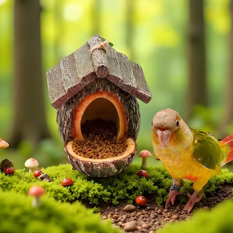 🔥50% OFF! 🐦 2026 New Arrivals – Outdoor Bird Feeder with Realistic Tree Stump Design | Garden Decor & Wildlife Sanctuary in One! 🌿✨