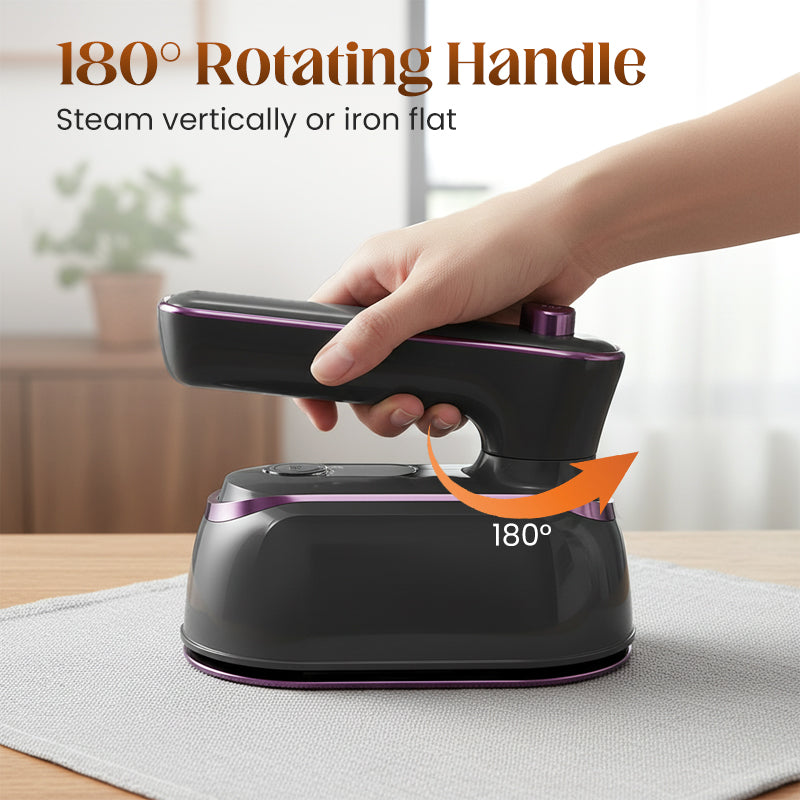 ✨ Instant Wrinkle Removal—1200W Foldable Handheld Steam Iron! ✨
