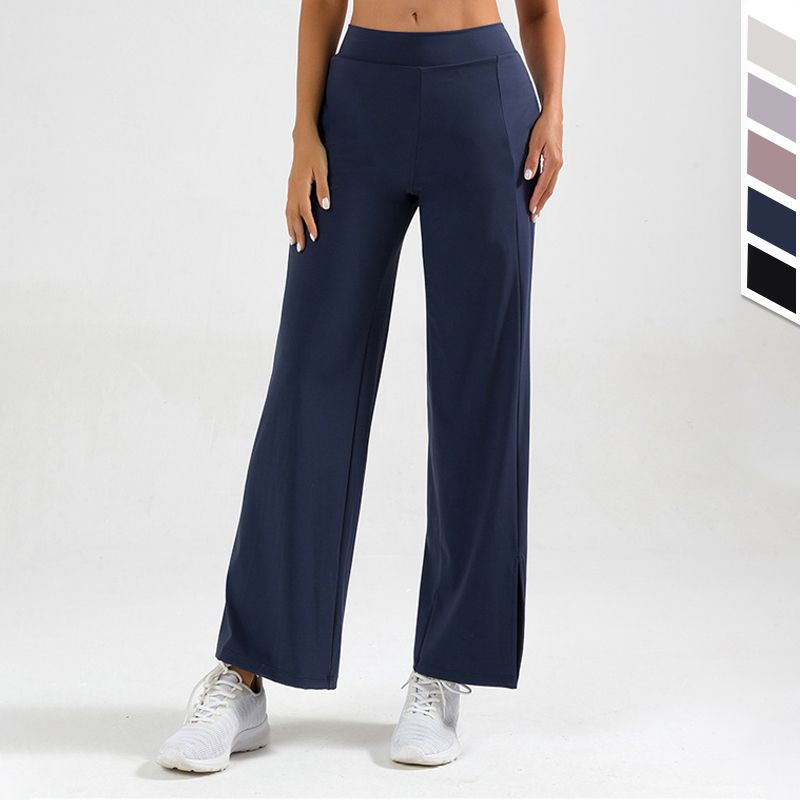🎁Effortless comfort meets stylish flair—split-leg wide-leg yoga pants!