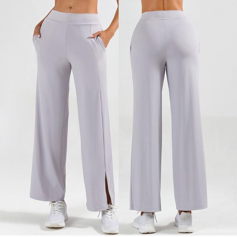 🎁Effortless comfort meets stylish flair—split-leg wide-leg yoga pants!
