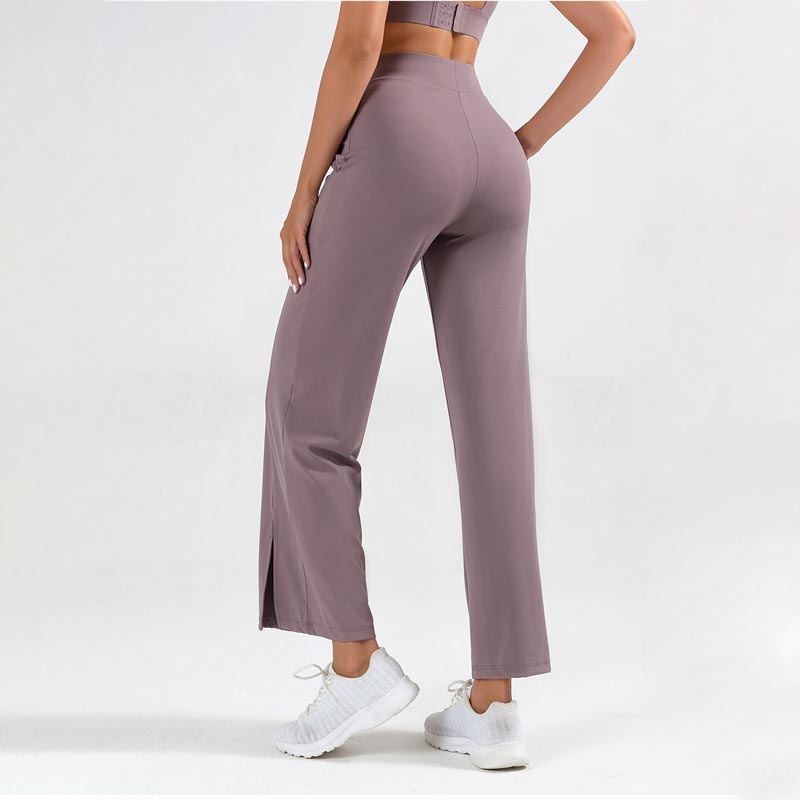 🎁Effortless comfort meets stylish flair—split-leg wide-leg yoga pants!