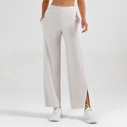 🎁Effortless comfort meets stylish flair—split-leg wide-leg yoga pants!