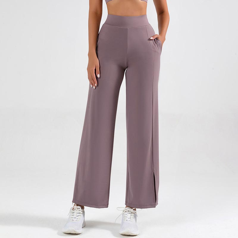 🎁Effortless comfort meets stylish flair—split-leg wide-leg yoga pants!