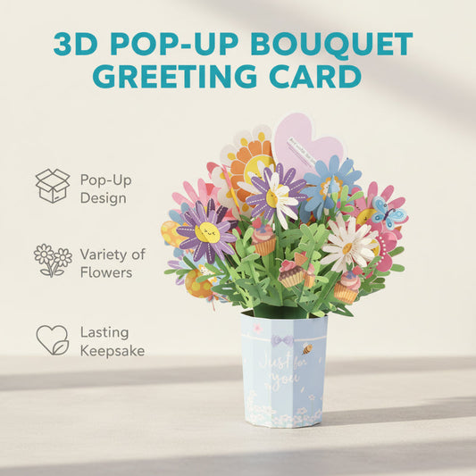 ✨ Express Your Love—3D Pop-Up Floral Greeting Cards! ✨