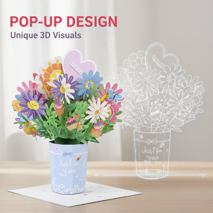 ✨ Express Your Love—3D Pop-Up Floral Greeting Cards! ✨