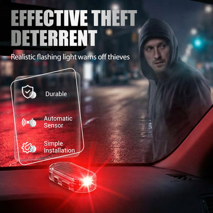 🥳2026 HOT SALE 🚗🌞 Solar Car Anti-Theft Light – solar + USB charged, auto-flashes at night. Realistic LED mimics active alarm – deters thieves without wiring. Heat-resistant, stick & go! 🛡️💡
