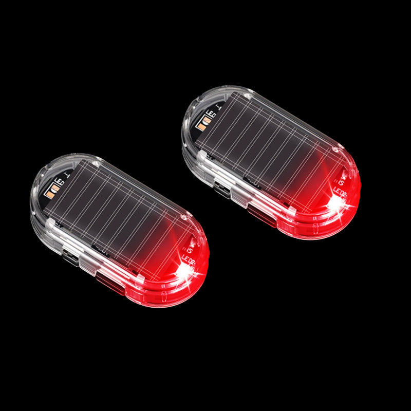 🥳2026 HOT SALE 🚗🌞 Solar Car Anti-Theft Light – solar + USB charged, auto-flashes at night. Realistic LED mimics active alarm – deters thieves without wiring. Heat-resistant, stick & go! 🛡️💡