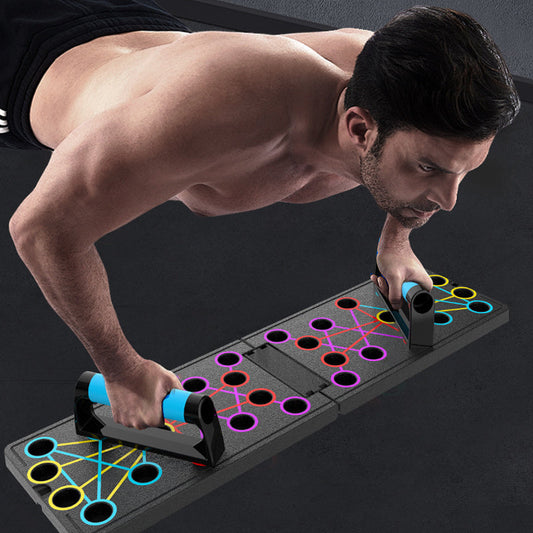 ✨ Foldable Push-Up Board — Color-Coded Design for Targeted Upper-Body Workouts! ✨
