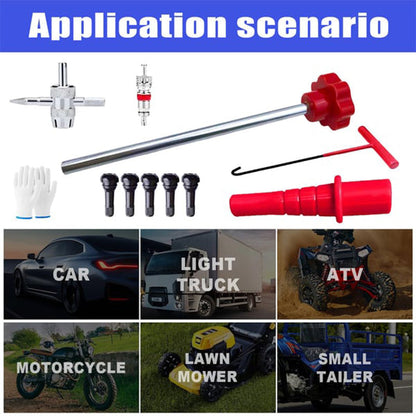 ✨🔥Quick Change Car Tire Valve Tool Kit