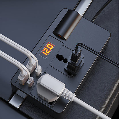 🔋 50% OFF! ⚡ Portable Car Inverter 12V/24V to 220V – Digital Display, Highly Efficient & Universal Compatibility 🚗