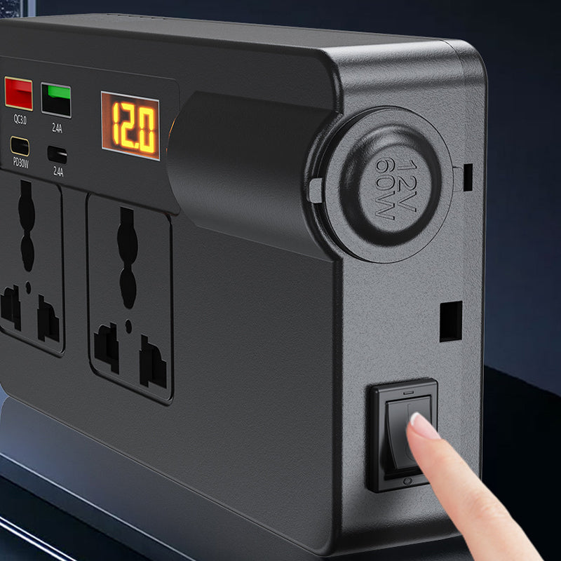 🔋 50% OFF! ⚡ Portable Car Inverter 12V/24V to 220V – Digital Display, Highly Efficient & Universal Compatibility 🚗