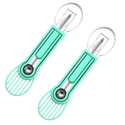 ✨ Elevate Your Fruit Preparation Game—The 3-in-1 Multi-Function Melon Ball Scoop & Carving Knife Set! ✨