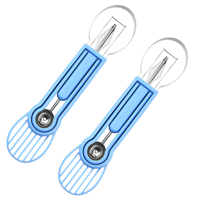 ✨ Elevate Your Fruit Preparation Game—The 3-in-1 Multi-Function Melon Ball Scoop & Carving Knife Set! ✨