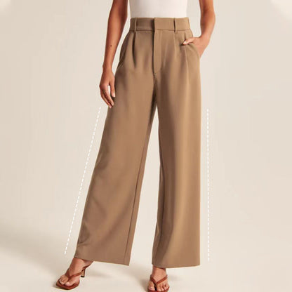 👖50% OFF🎐Women's Smart & Casual High Waisted Straight Leg Work Trousers
