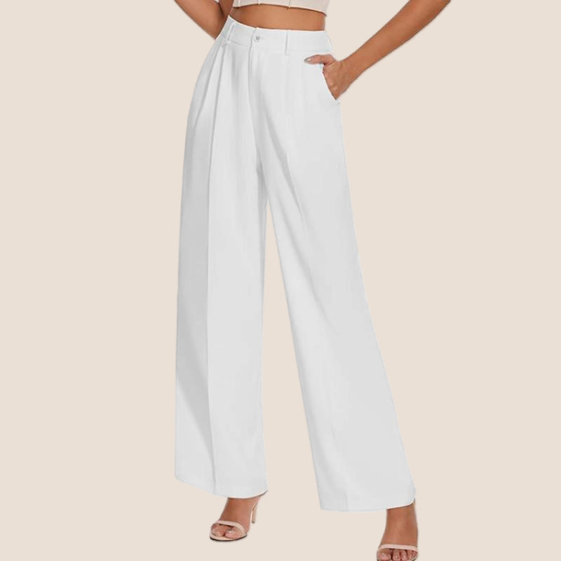 👖50% OFF🎐Women's Smart & Casual High Waisted Straight Leg Work Trousers