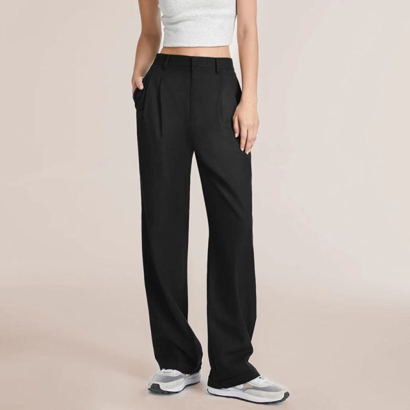 👖50% OFF🎐Women's Smart & Casual High Waisted Straight Leg Work Trousers