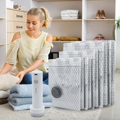 🗄️ Professional-grade vacuum storage bags—save 80% space, moisture-proof and humidity-resistant, a travel essential! 🗄️