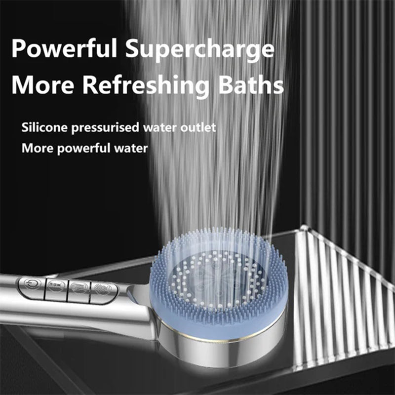 🚿 Ultra-High Pressure Handheld Showerhead — One-Touch Control, Dual Filtration, Powerful Water Flow! 🚿