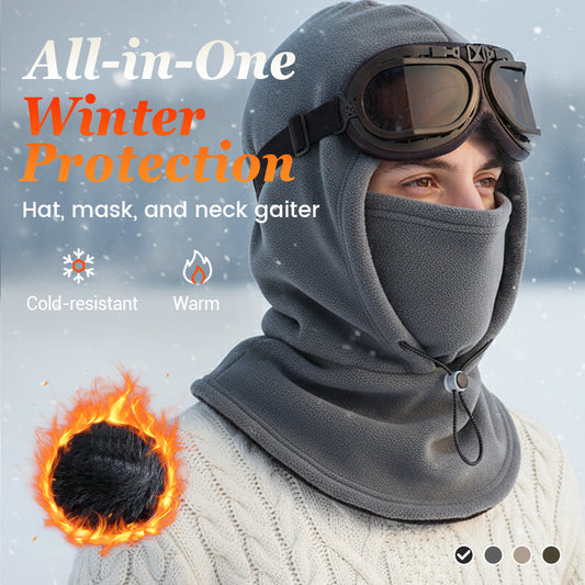 🧣❄️ All-in-One Thermal Hoodie — Comprehensive warmth for head/face/neck, windproof and breathable! ❄️🧣