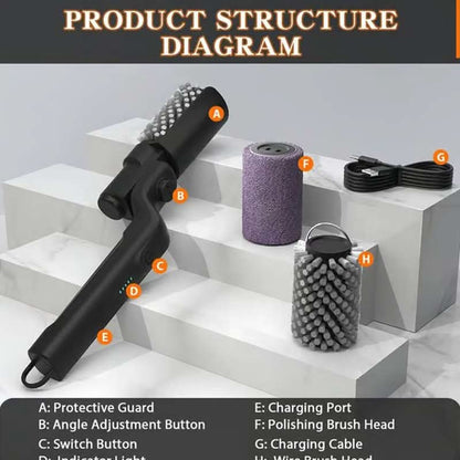 ✨ Cordless Electric BBQ Brush Cleaner! ✨