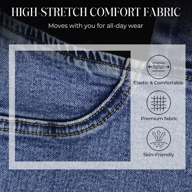 🎁 50% OFF !! ⏳ Women's High-Waist Stretch Flare Denim Jeans – Slim Through Hips, Flares at Knee for a Leg-Lengthening Look 👖✨