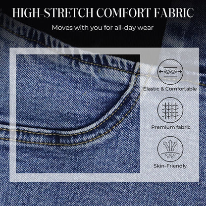 🎁 50% OFF !! ⏳ Women's High-Waist Stretch Flare Denim Jeans – Slim Through Hips, Flares at Knee for a Leg-Lengthening Look 👖✨