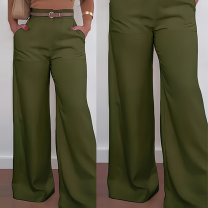 🌸 2026 Early Spring Essential | High-Waisted Wide-Leg Pants | Effortless Elegance & Comfort 🌿【New Arrival】