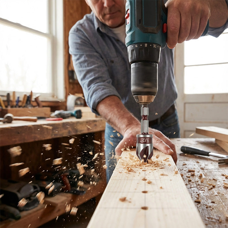 ✨ High-Carbon Steel Countersink Drill Bit Set — Precision Drilling for Wood and Metal! ✨