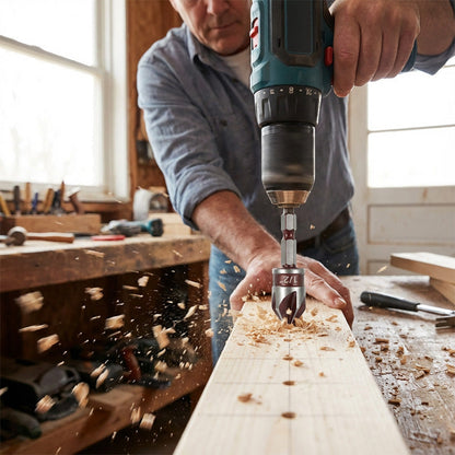 ✨ High-Carbon Steel Countersink Drill Bit Set — Precision Drilling for Wood and Metal! ✨