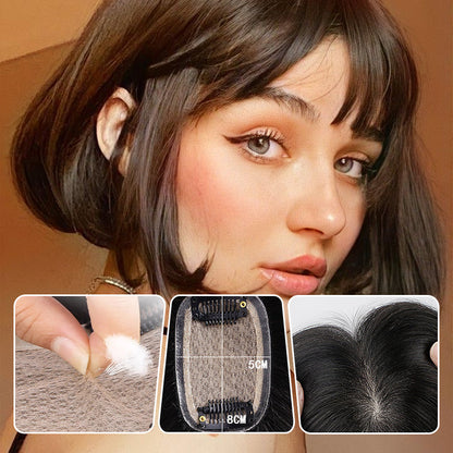 ✨ Natural Black Hairpiece — Conceal thinning hair and regain your confident style! ✨