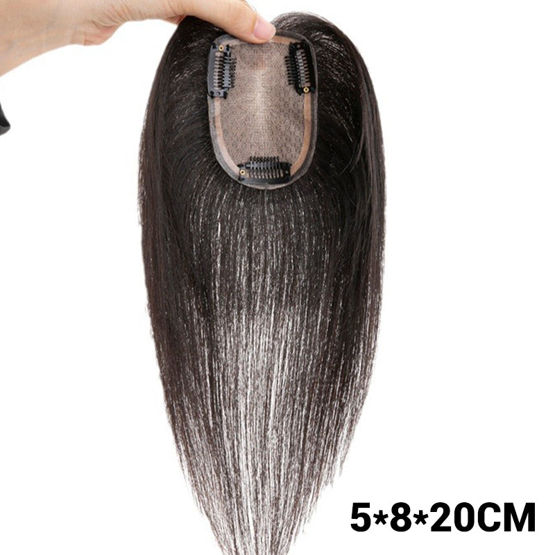 ✨ Natural Black Hairpiece — Conceal thinning hair and regain your confident style! ✨