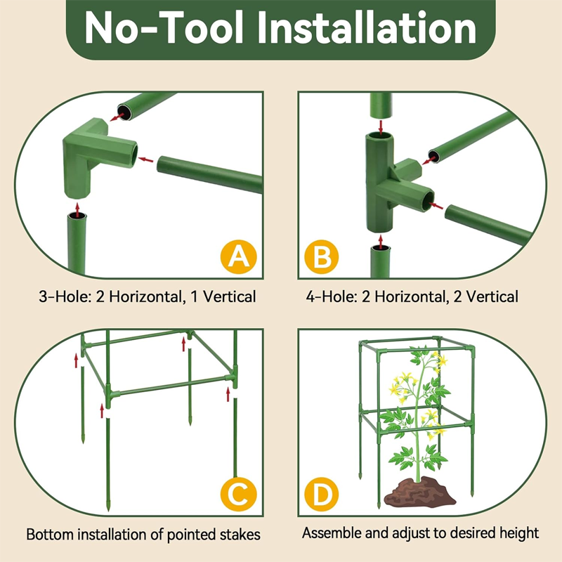 ✨ Adjustable Modular Plant Support Frame—Provides sturdy support for thriving climbing plants! ✨