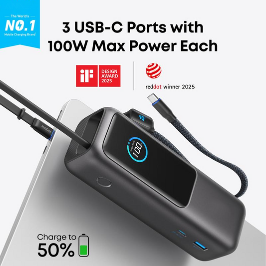 📢📢50% OFF !!!⏰🔥Portable Charger with Built-in Cable⚡