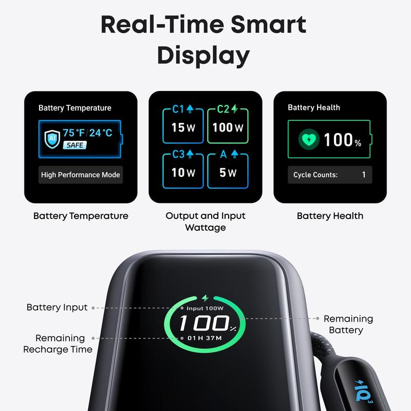 📢📢50% OFF !!!⏰🔥Portable Charger with Built-in Cable⚡