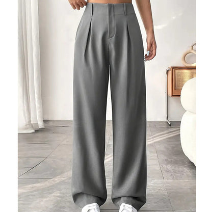 💝New Style✨Women's High Waisted Straight Leg Work Trousers , Smart & Casual Look for Office and Beyond