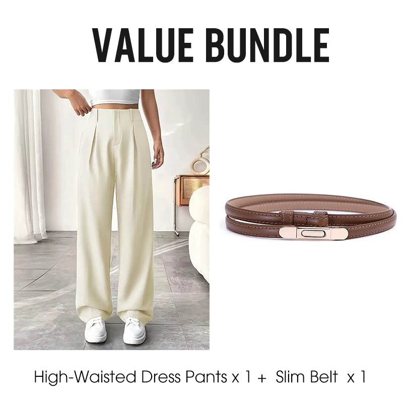 💝New Style✨Women's High Waisted Straight Leg Work Trousers , Smart & Casual Look for Office and Beyond