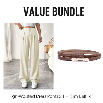 💝New Style✨Women's High Waisted Straight Leg Work Trousers , Smart & Casual Look for Office and Beyond