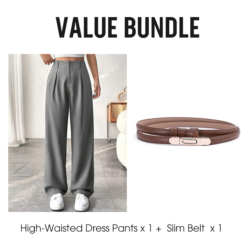 💝New Style✨Women's High Waisted Straight Leg Work Trousers , Smart & Casual Look for Office and Beyond