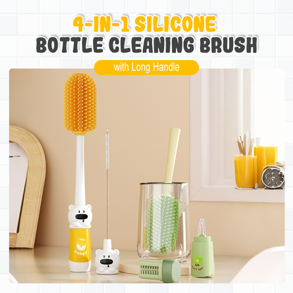 ✨4-in-1 Silicone Bottle Cleaning Brush with Long Handle