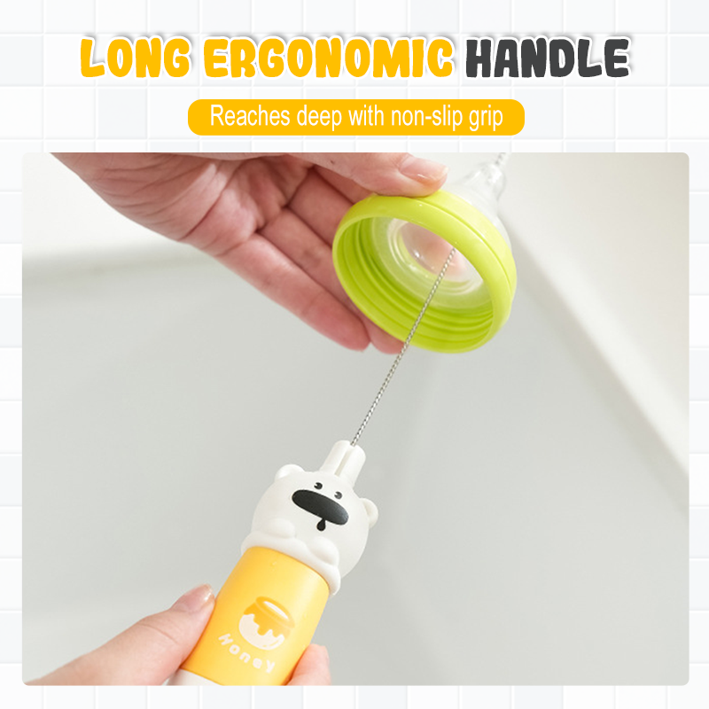 ✨4-in-1 Silicone Bottle Cleaning Brush with Long Handle