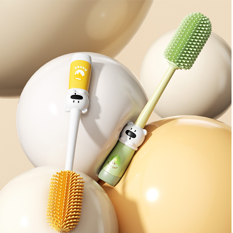 ✨4-in-1 Silicone Bottle Cleaning Brush with Long Handle