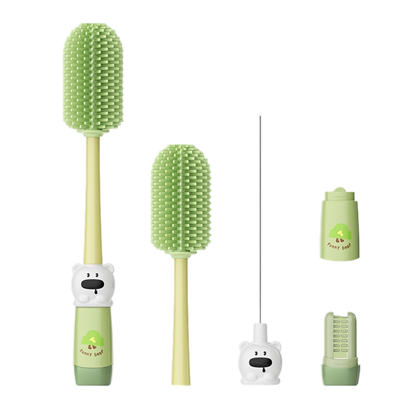 ✨4-in-1 Silicone Bottle Cleaning Brush with Long Handle